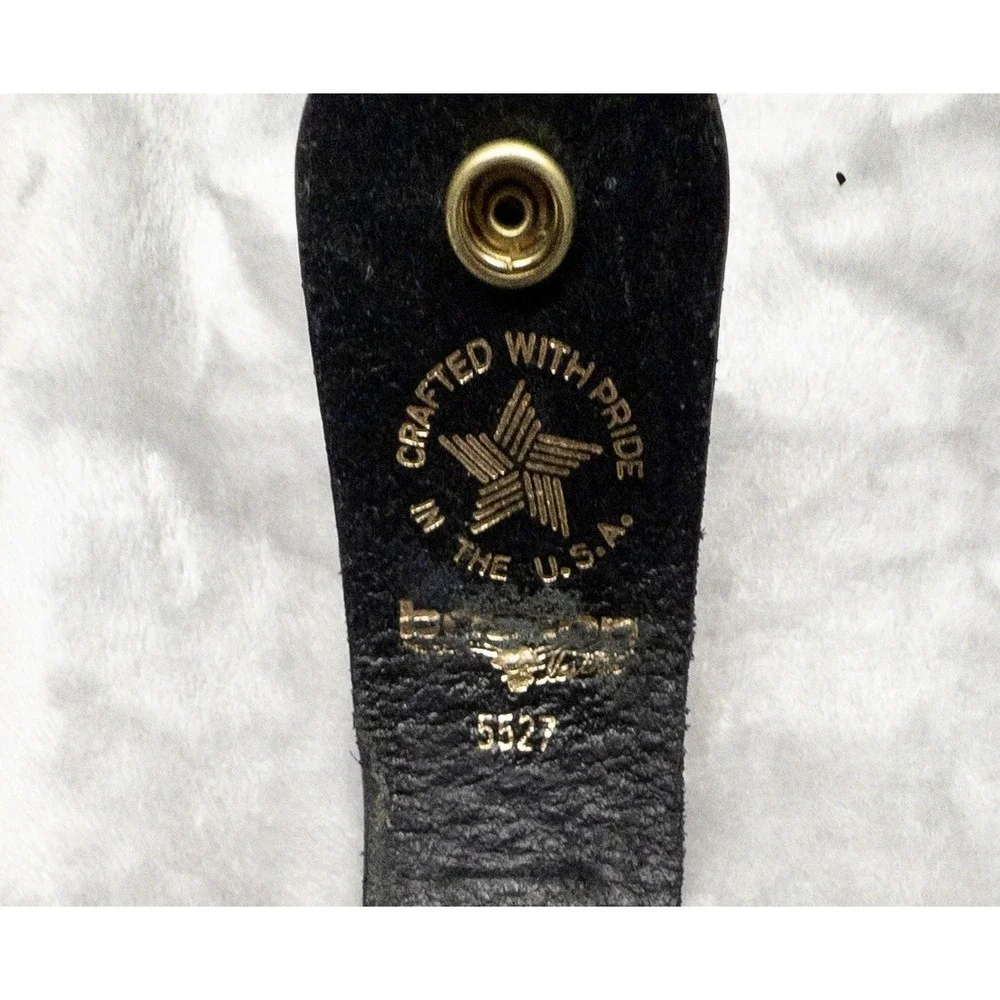 Boston Leather 5527 Black Basketweave Flashlight Mace Duty Belt Holster 5